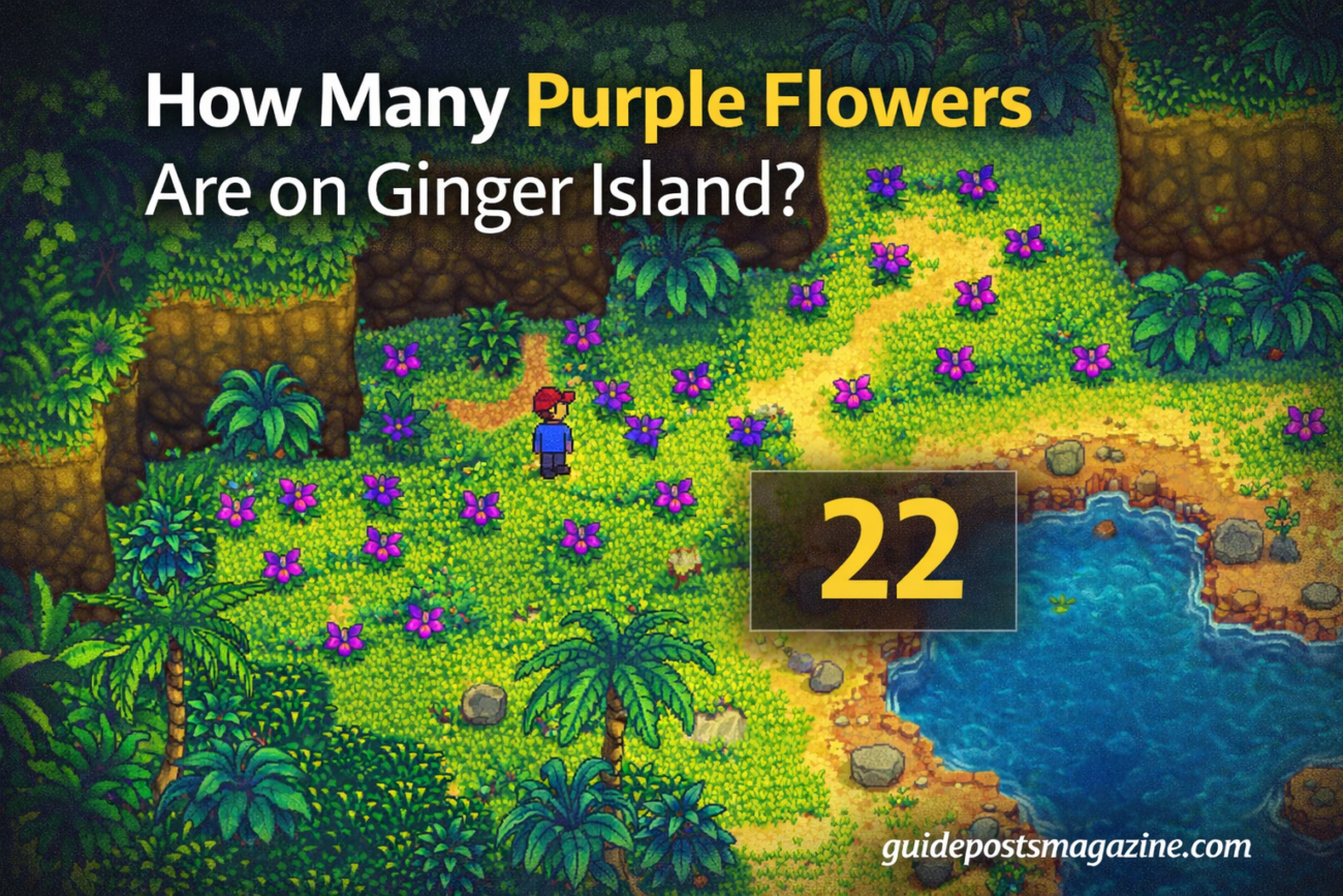 How Many Purple Flowers Are on Ginger Island Full Guide
